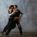 Tango pair dancers. Dance in ballroom