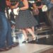 Polka tanz wird auf Volksfest getanzt