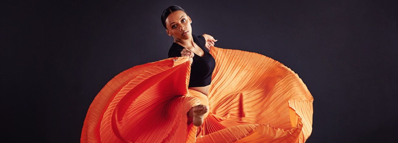 flamenco tanz orange